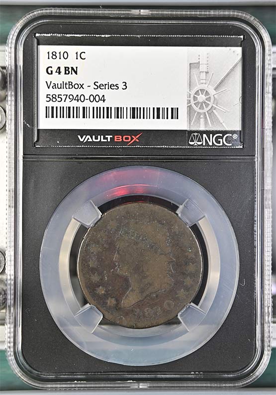 1810 Classic Head Large Cent NGC G4BN Vaultbox Series 3 Front