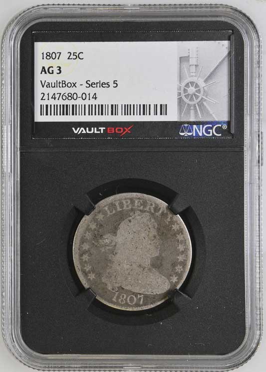 1807 Draped Bust Quarter NGC AG3 - Series 5