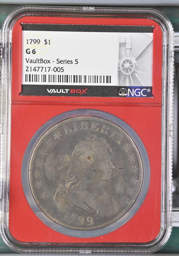1799 $1 Draped Bust Silver Dollar NGC G6 - Series 5