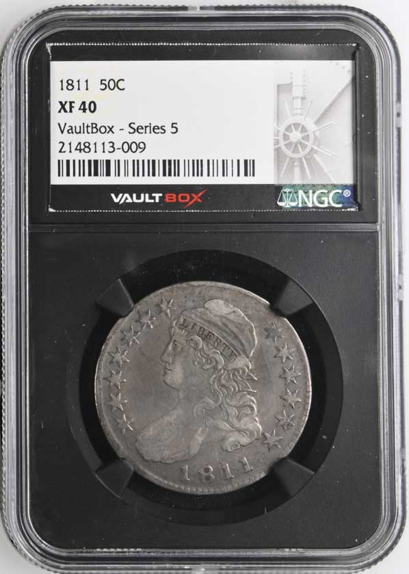 1811 Small 8 Capped Bust Half Dollar NGC XF40 - Series 5