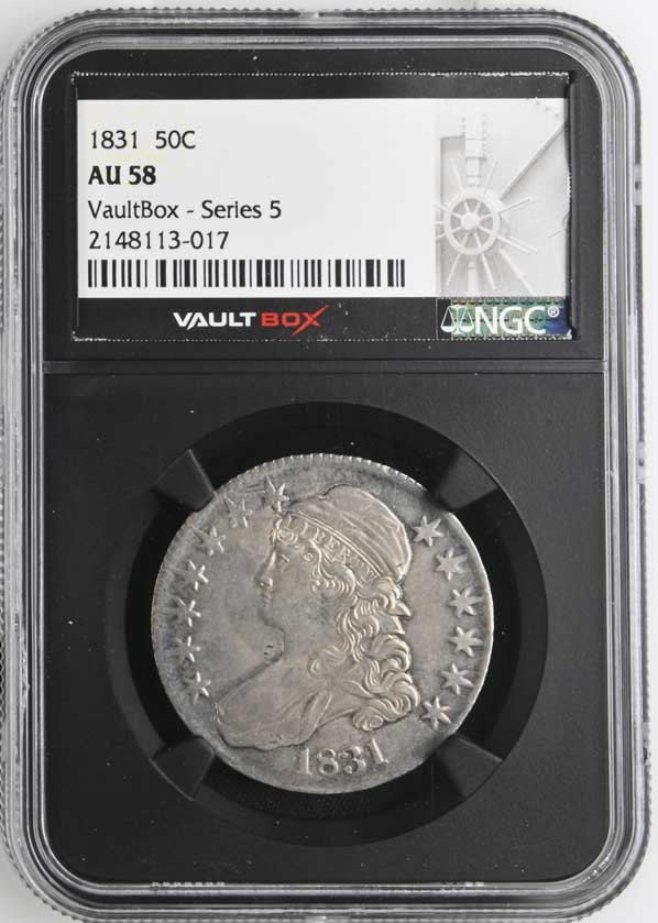 1831 Capped Bust Half Dollar NGC AU58 - Series 5