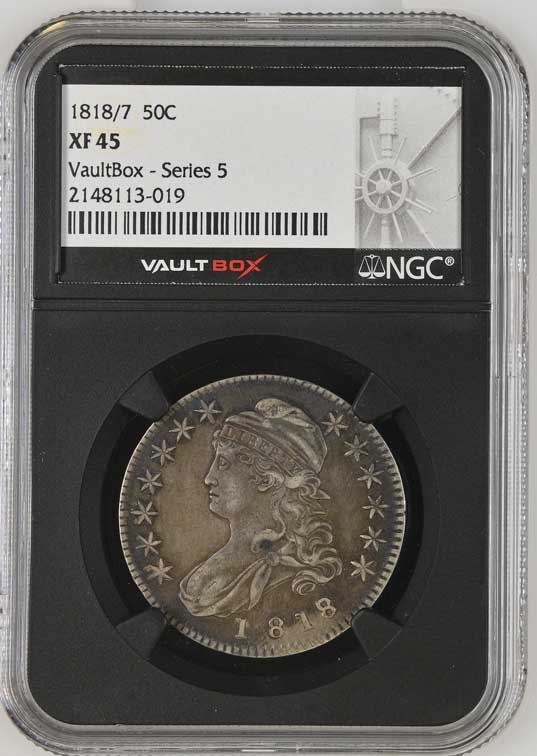1818/7 Capped Bust Half Dollar NGC XF45 - Series 5