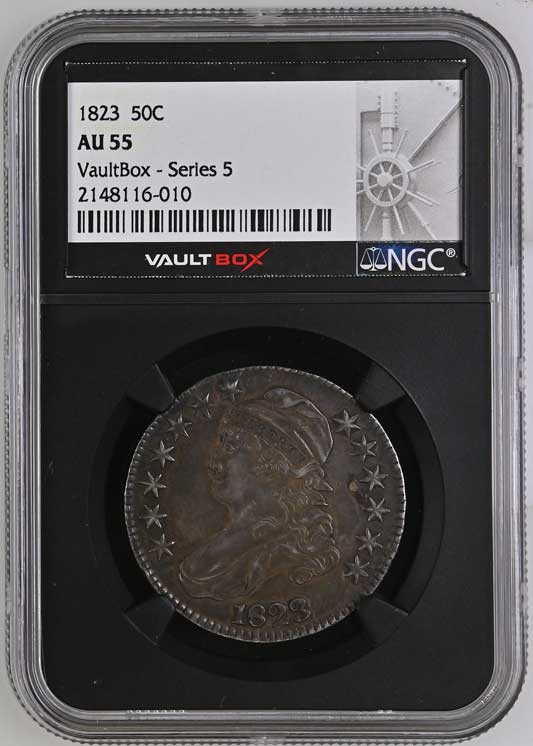 1823 Capped Bust Half Dollar NGC AU55 - Series 5
