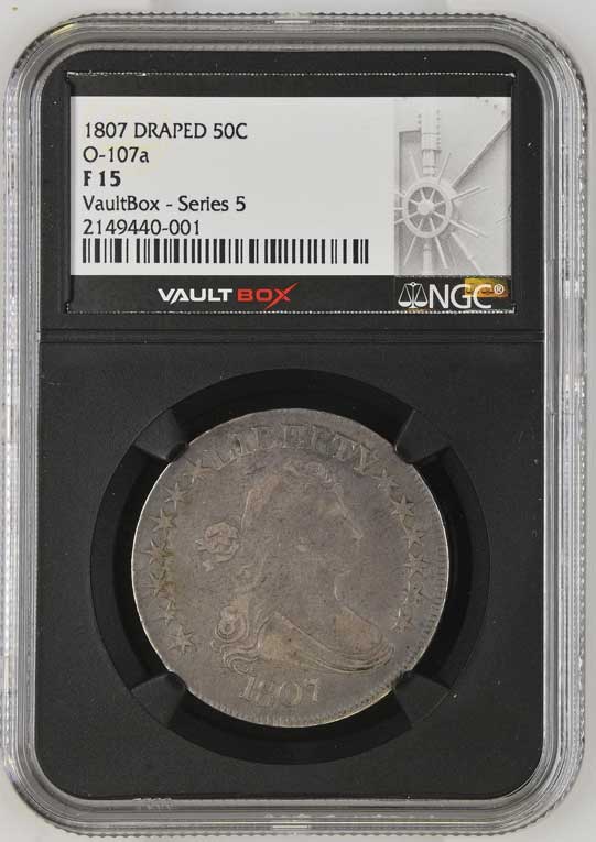 1807 O-107A Draped Bust Half Dollar NGC F15 - Series 5