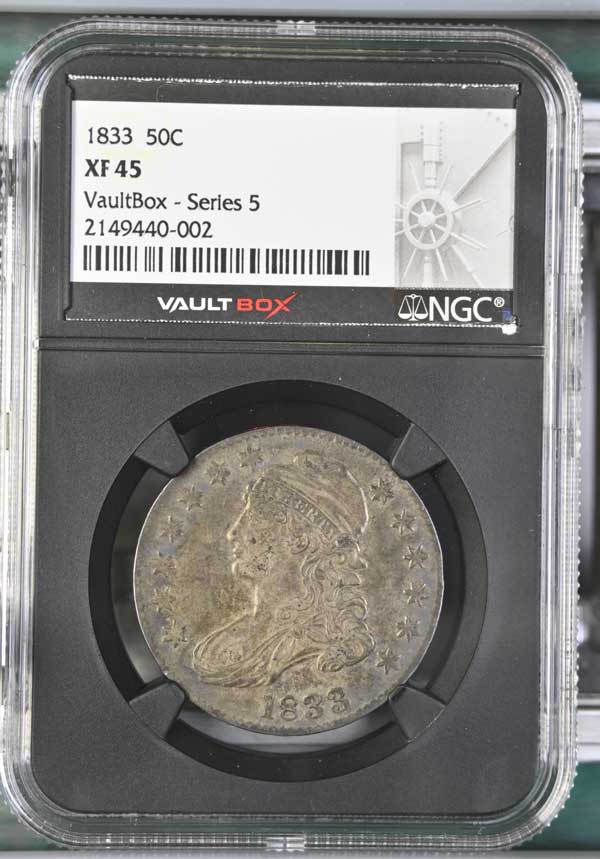 1833 Capped Bust Half Dollar NGC XF45 - Series 5
