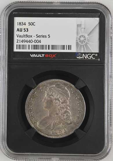 1834 Capped Bust Half Dollar NGC AU53 - Series 5