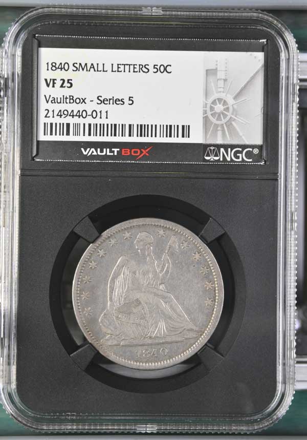 1840 Small Letters Seated Liberty Half Dollar NGC VF25 - Series 5