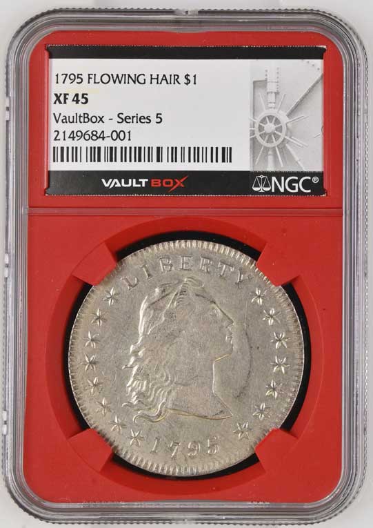 1795 $1 Flowing Hair Silver Dollar NGC XF45 - Series 5