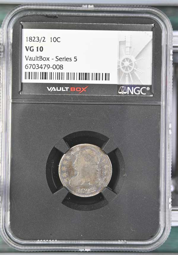 1823/2 Capped Bust Dime NGC VG10 - Series 5