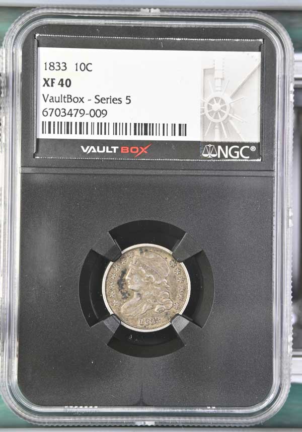 1833 Capped Bust Dime NGC XF40 - Series 5