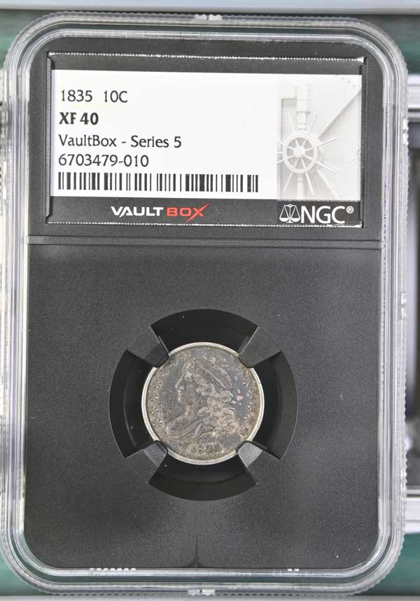 1835 Capped Bust Dime NGC XF40 - Series 5
