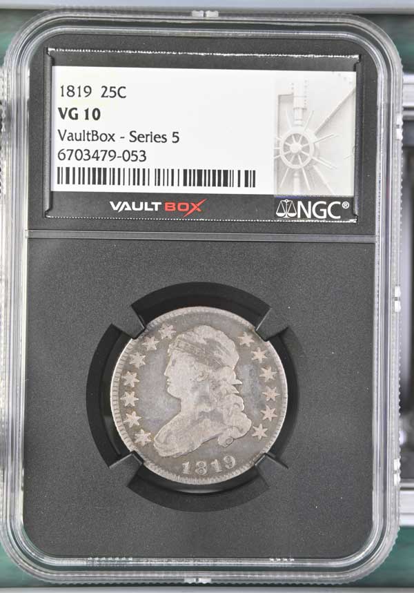1819 Capped Bust Quarter NGC VG10 - Series 5