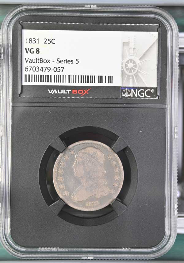 1831 Capped Bust Quarter NGC VG8 - Series 5