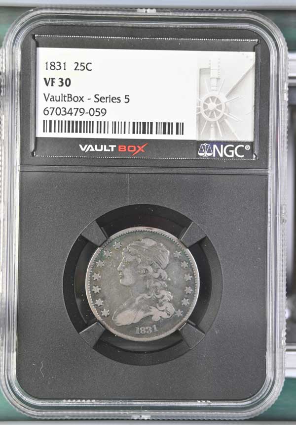 1831 Capped Bust Quarter NGC VF30 - Series 5