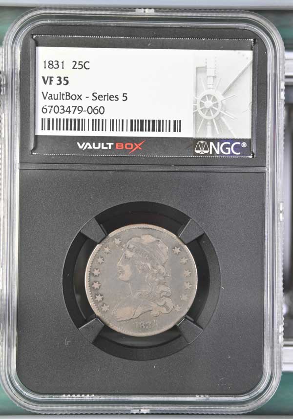 1831 Capped Bust Quarter NGC VF35 - Series 5