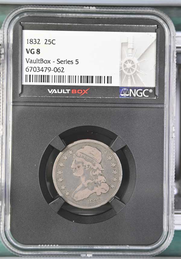 1832 Capped Bust Quarter NGC VG8 - Series 5