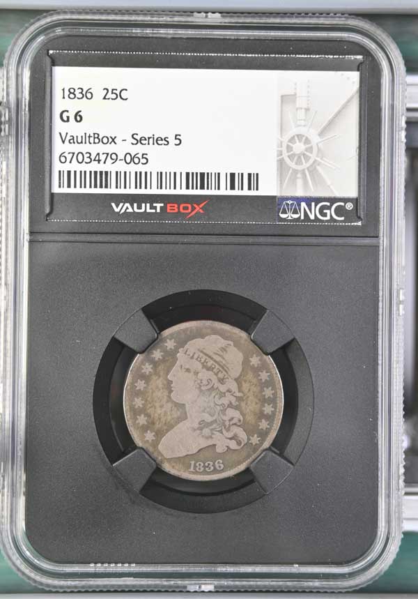 1836 Capped Bust Quarter NGC G6 - Series 5