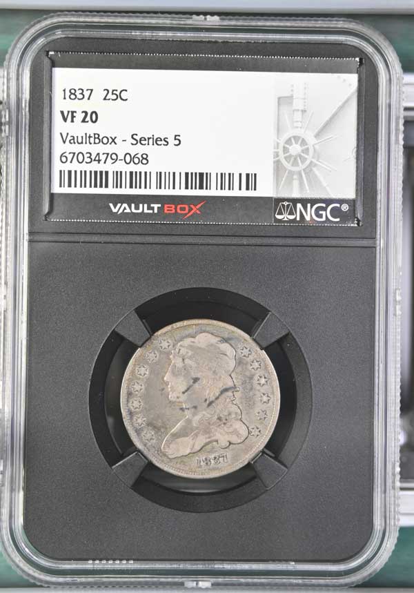 1837 Capped Bust Quarter NGC VF20 - Series 5