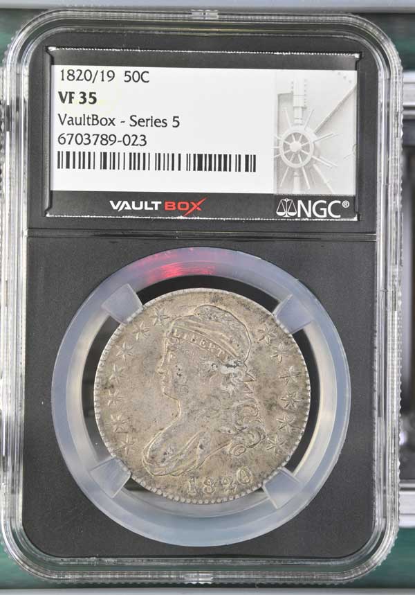 1820/19 Capped Bust Half Dollar NGC VF35 - Series 5