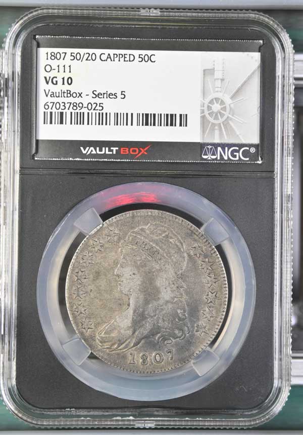 1807 50/20 0-111 Capped Bust Half Dollar NGC VG10 - Series 5