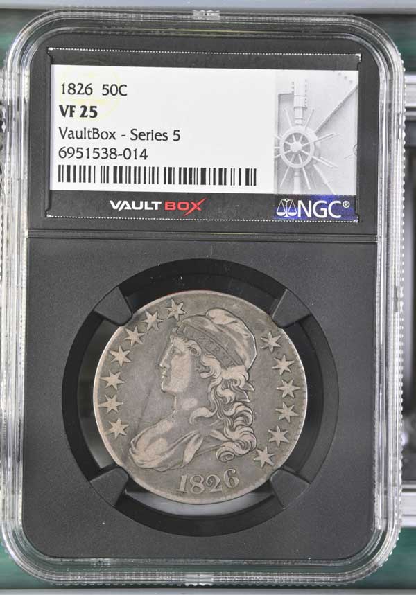 1826 Capped Bust Half Dollar NGC VF25 - Series 5