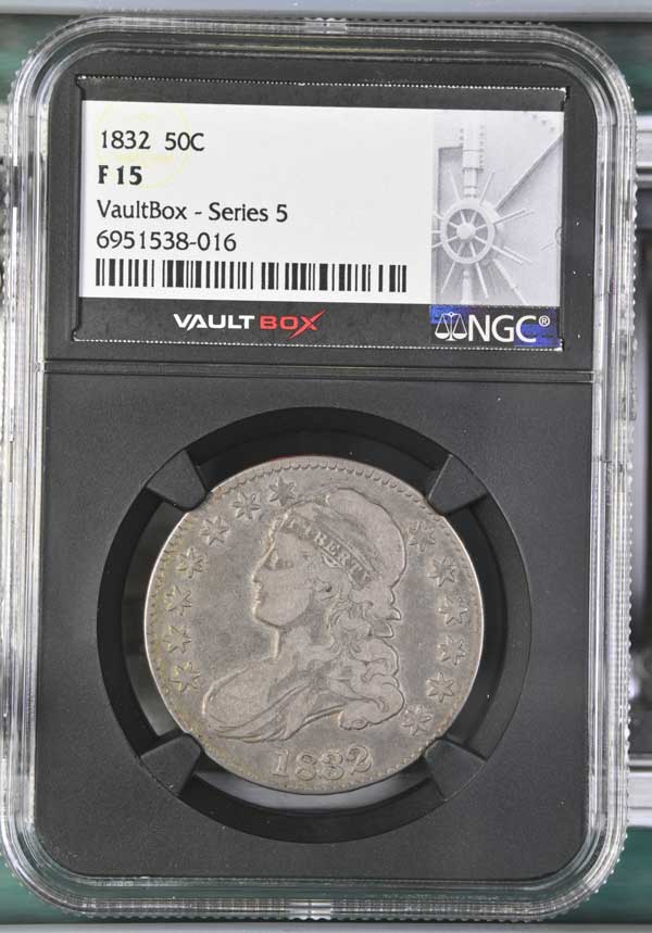 1832 Capped Bust Half Dollar NGC F15 - Series 5