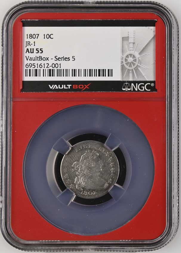 1807 JR-1 Capped Bust Dime NGC AU55 - Series 5