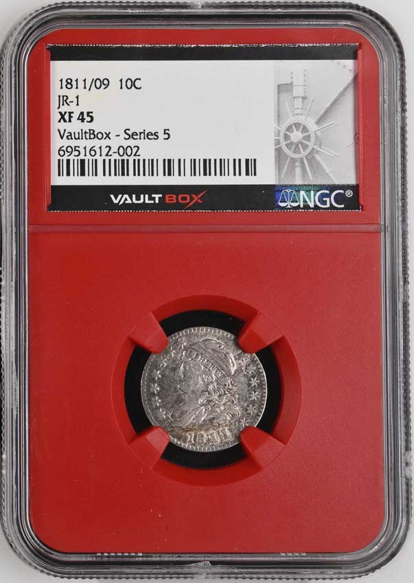 1811/09 JR-1 Capped Bust Dime NGC XF45 - Series 5