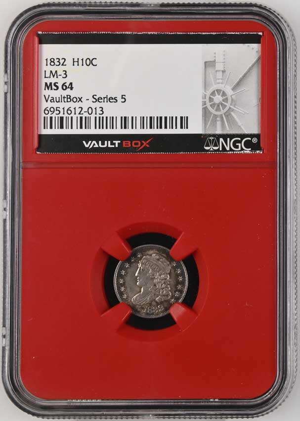 1832 LM-3 Capped Bust Half Dime NGC MS64 - Series 5