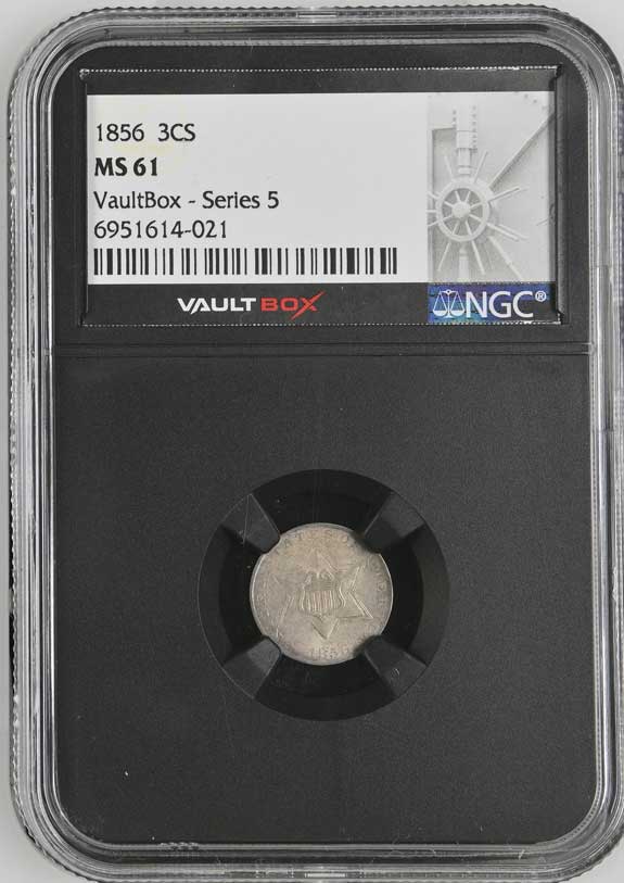 1856 Three Cent Silver NGC MS61 - Series 5