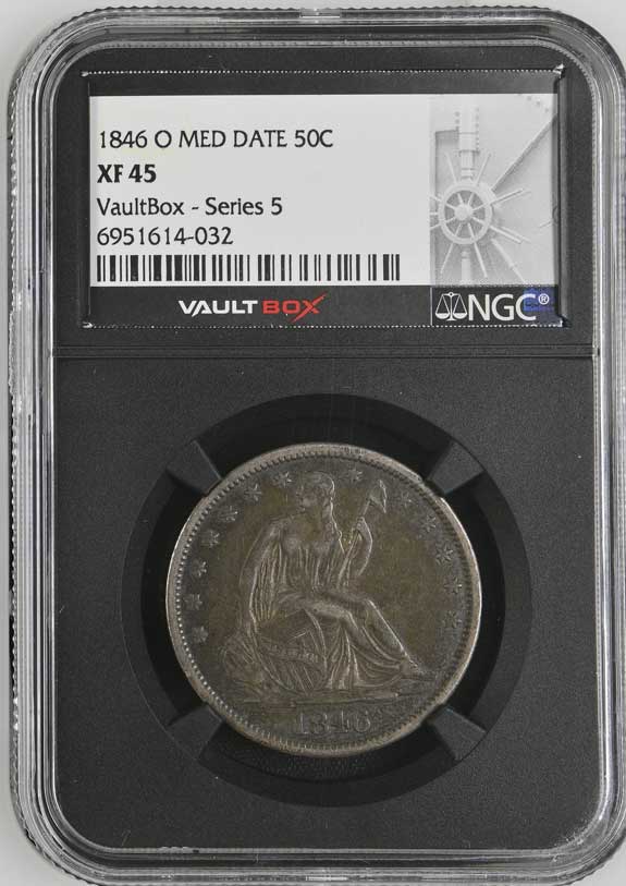 1846-O Medium Date Seated Liberty Half Dollar NGC XF45 - Series 5