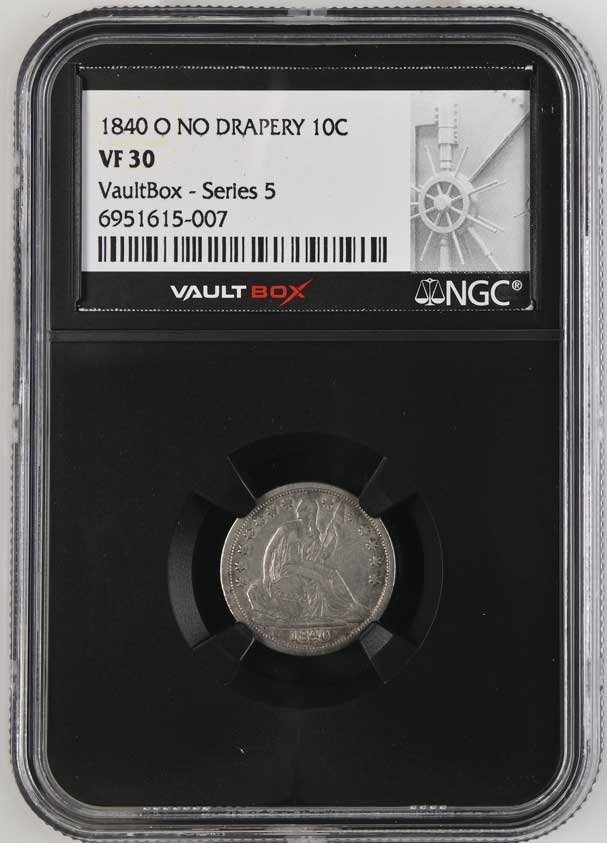 1840-O No Drapery Seated Liberty Dime NGC VF30 - Series 5