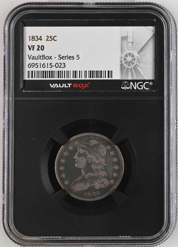 1834 Capped Bust Quarter NGC VF20 - Series 5