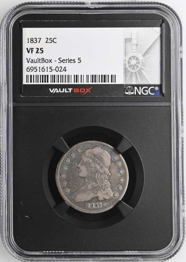 1837 Capped Bust Quarter NGC VF25 - Series 5