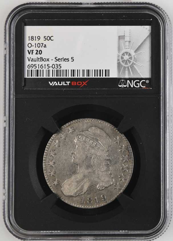1819 O-107A Capped Bust Half Dollar NGC VF20 - Series 5