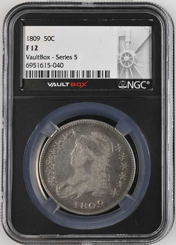 1809 Capped Bust Half Dollar NGC F12 - Series 5
