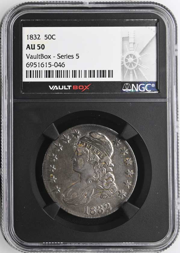 1832 Capped Bust Half Dollar NGC AU50 - Series 5