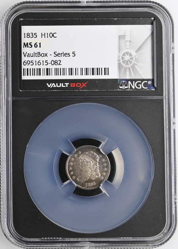 1835 Capped Bust Half Dime NGC MS61 - Series 5
