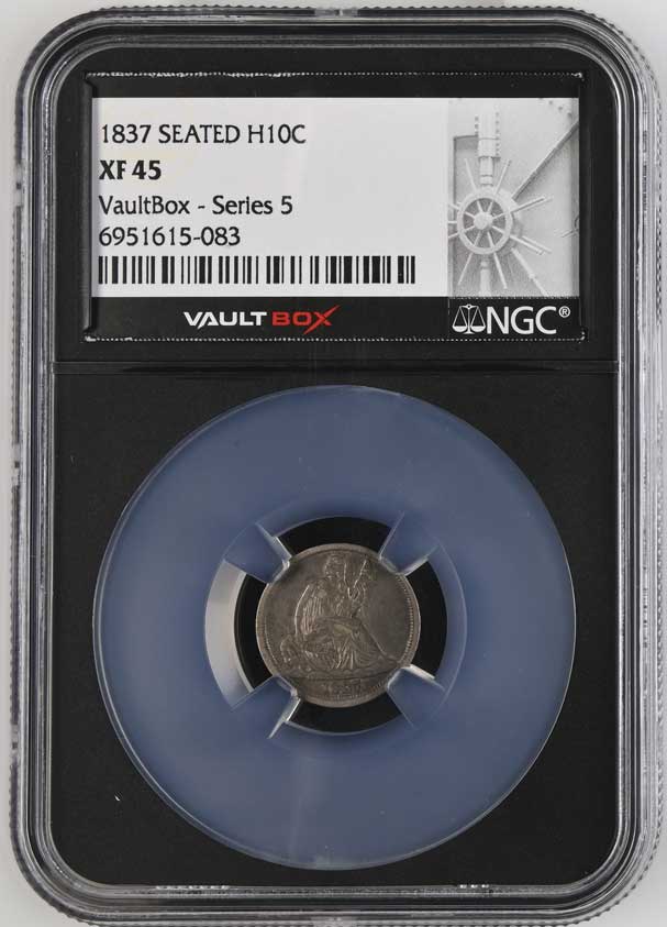 1837 Seated Liberty Half Dime NGC XF45 - Series 5