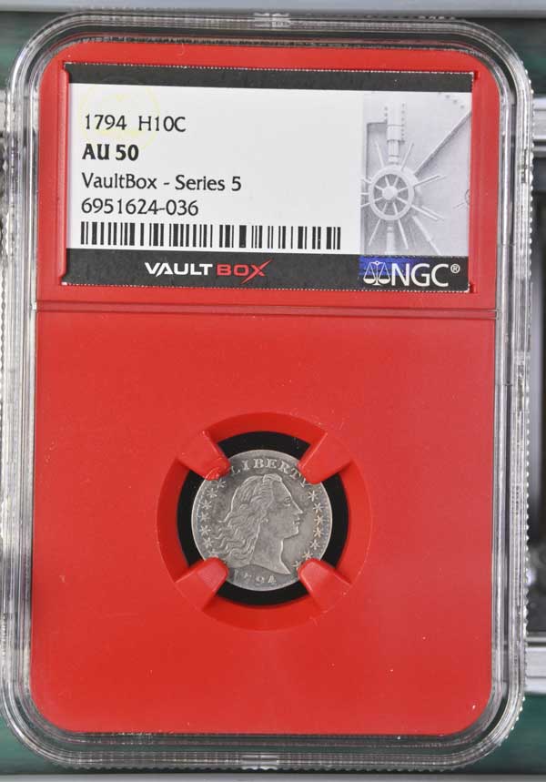 1794 Flowing Hair Half Dime NGC AU50 - Series 5