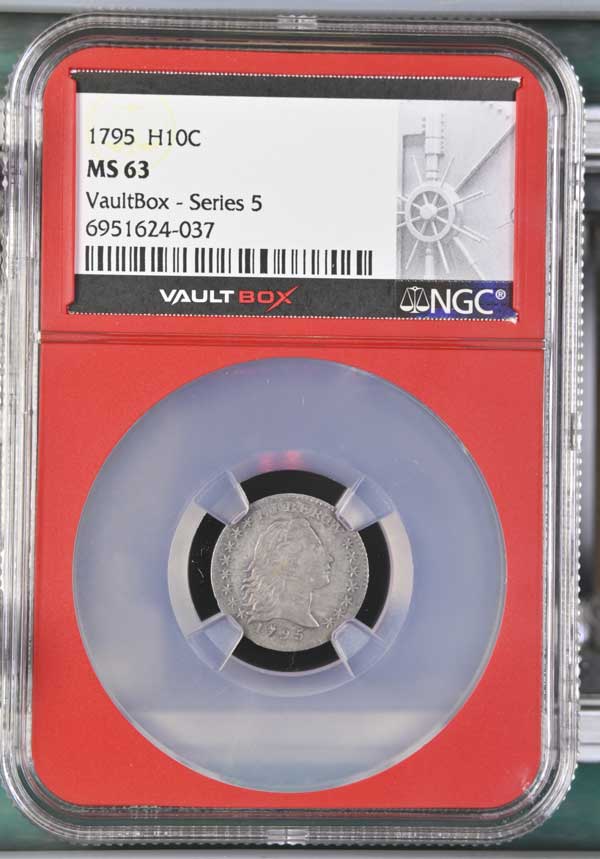 1795 Flowing Hair Half Dime NGC MS63 - Series 5