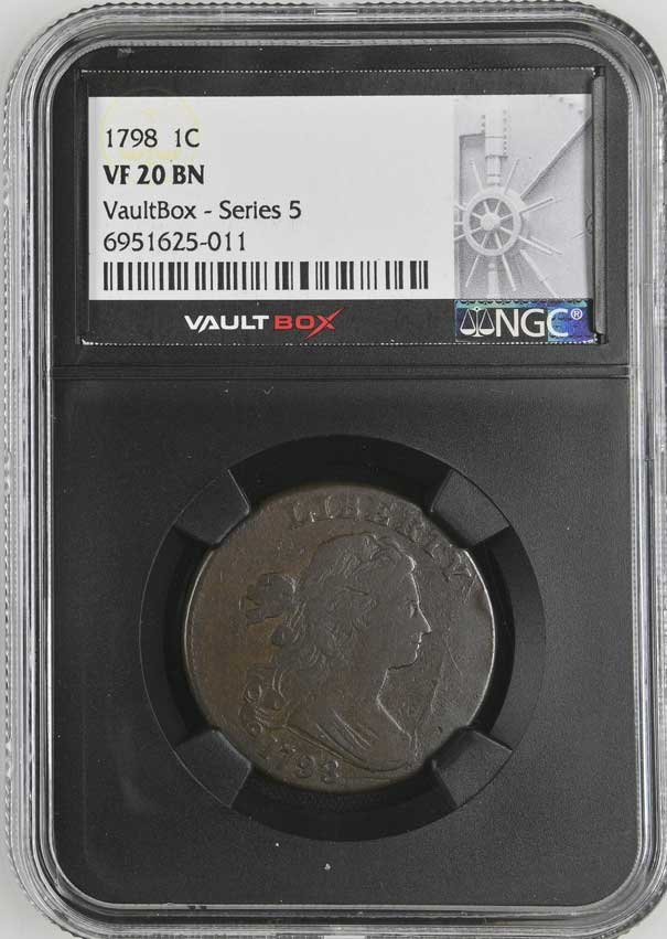 1798 Draped Bust Large Cent NGC VF20BN - Series 5