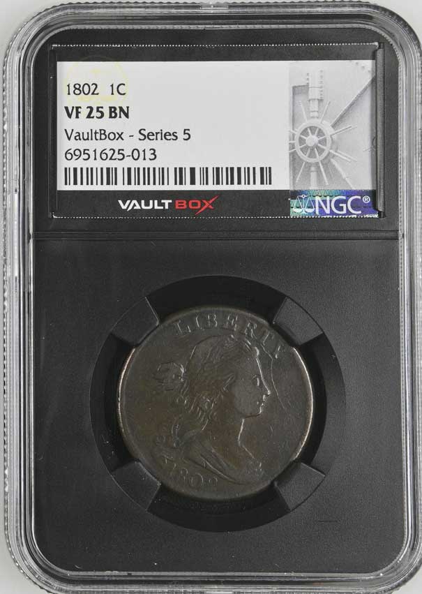 1802 Draped Bust Large Cent NGC VF25BN - Series 5