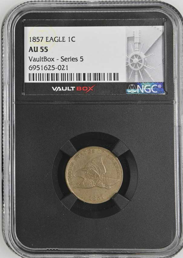 1857 Flying Eagle Cent NGC AU55 - Series 5