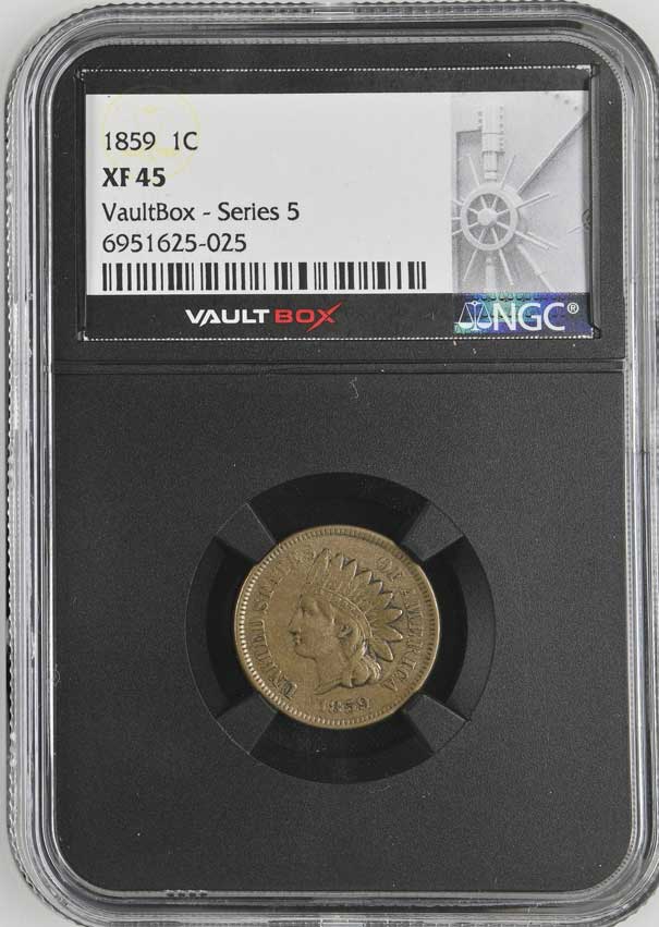 1859 Indian Head Cent NGC XF45 - Series 5