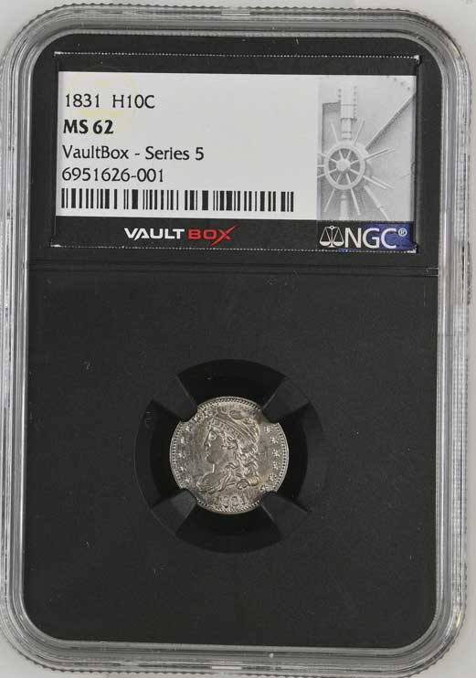 1831 Capped Bust Half Dime NGC MS62 - Series 5