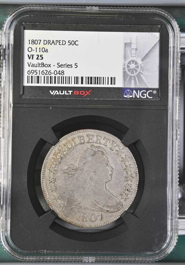 1807 O-110A Draped Bust Half Dollar NGC VF25 - Series 5