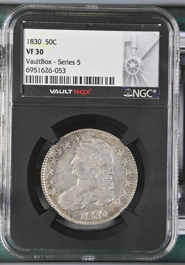 1830 Capped Bust Half Dollar NGC VF30 - Series 5