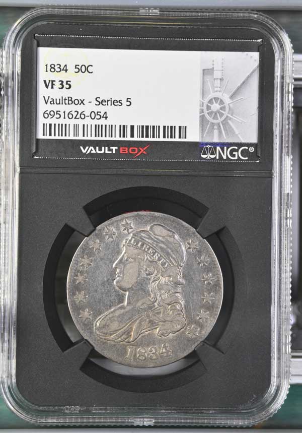 1834 Capped Bust Half Dollar NGC VF35 - Series 5