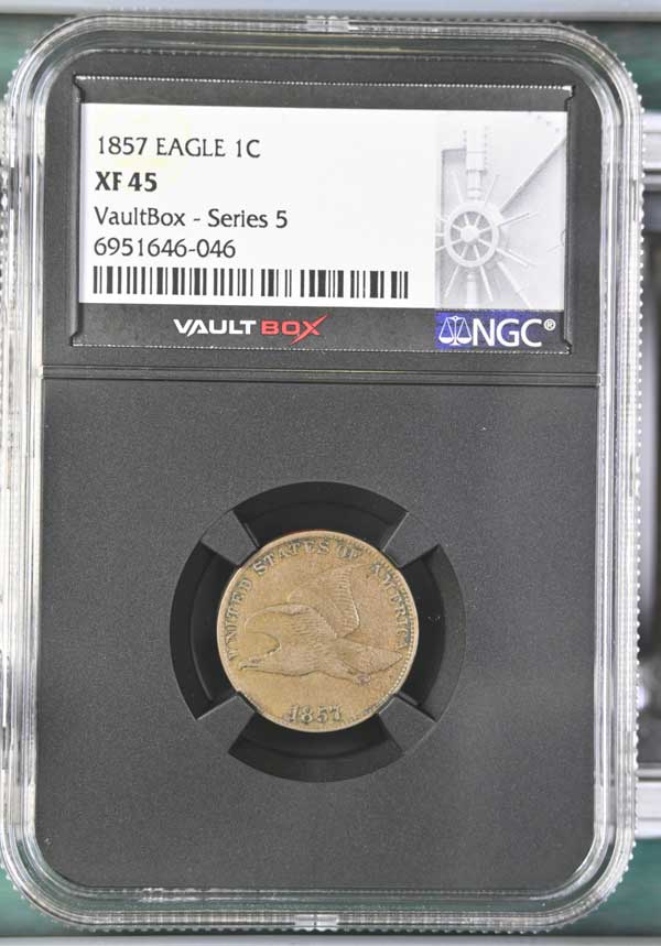 1857 Flying Eagle Cent NGC XF45 - Series 5